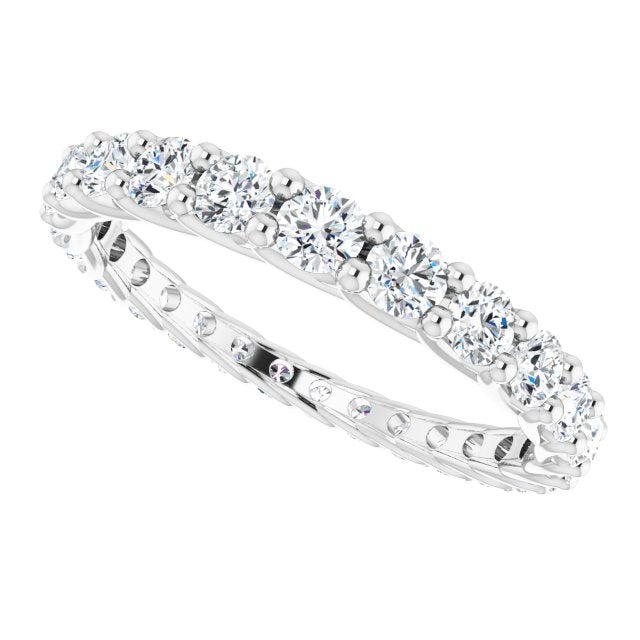 1.35 ct. Round Diamond Eternity Band Graduating Diamond Ring-VIRABYANI